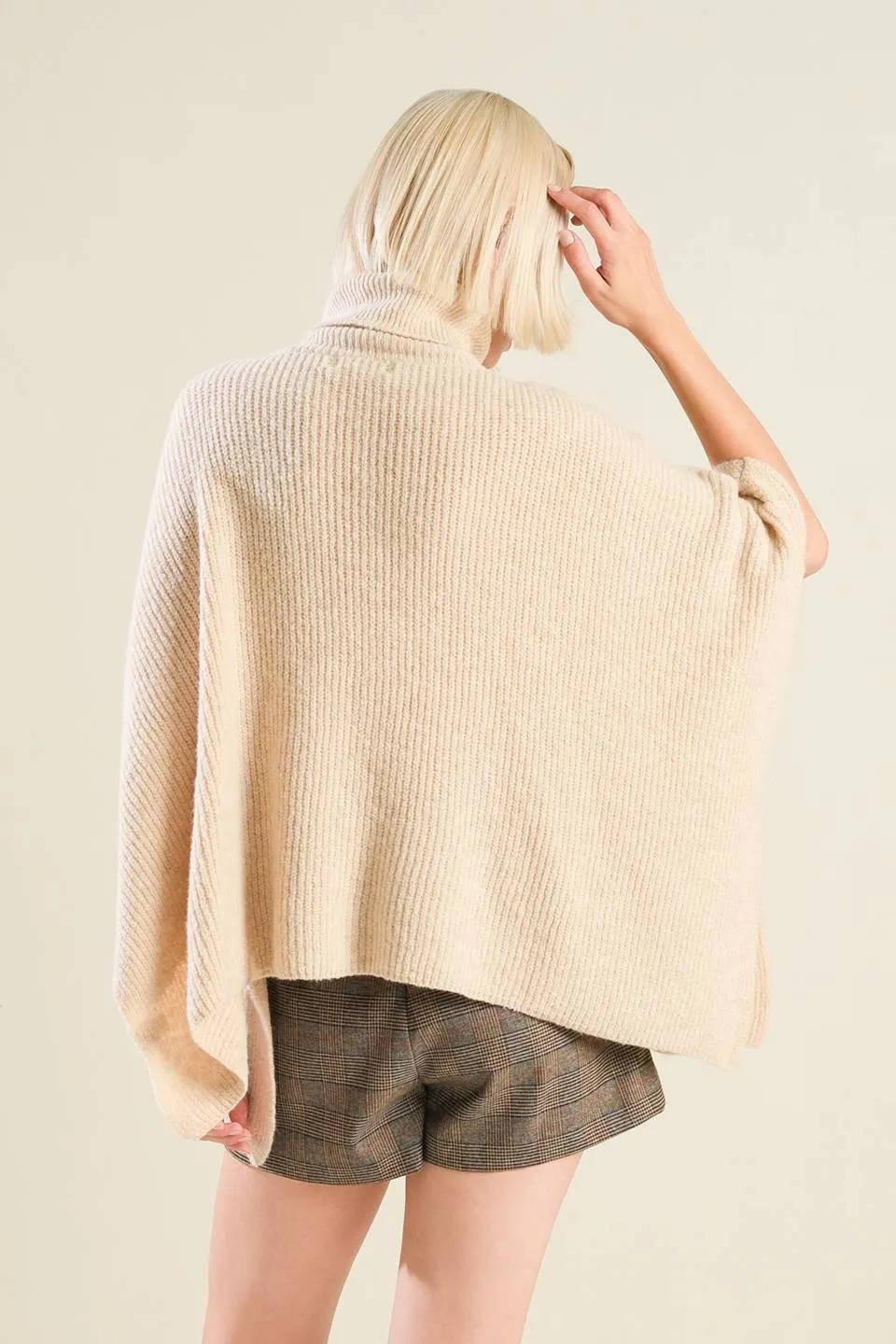 THE ONLY REASON SWEATER KNIT PONCHO