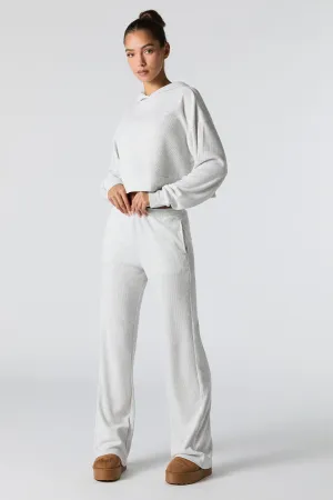 Thermal Knit Wide Leg Pant