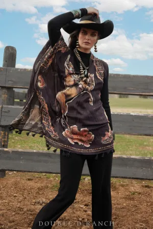 Top, Cowgirl Ups & Downs Poncho